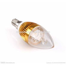 High brightness 2015 3 years warranty 3W led candle light e27